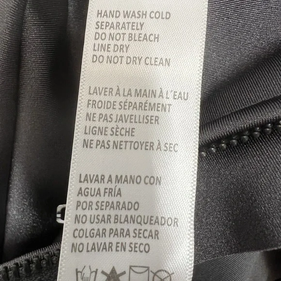 Good American Scuba Trousers Slight Flare Zip Side Zip Center Seam Gray Sz 6 3XL - Picture 7 of 12